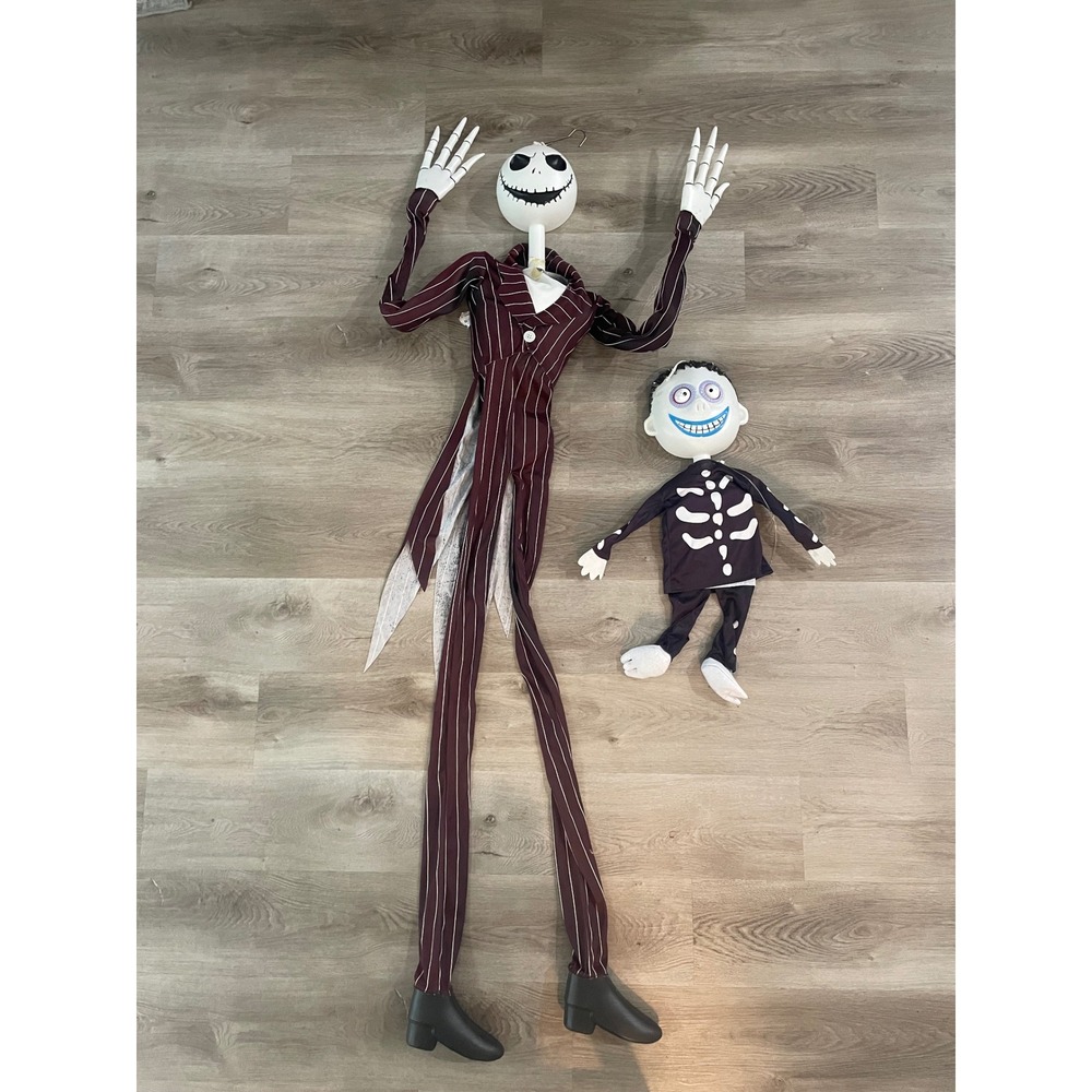 Nightmare Before Christmas Jack Skellington & Barrel Hanging Halloween Props